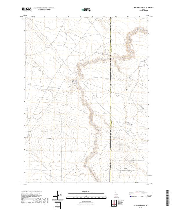 Big Bend Crossing, ID — USGS 7.5-minute topo (2023)