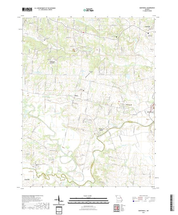 Maryknoll, MO — USGS 7.5-minute topo (2021)