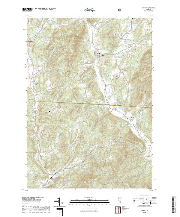 Pawlet, VT — USGS 7.5-minute topo (2024)