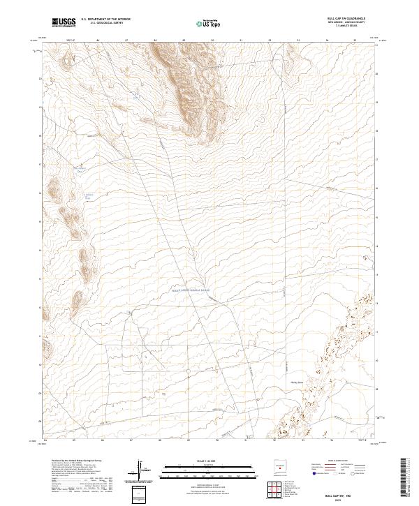 Bull Gap SW, NM — USGS 7.5-minute topo (2023)