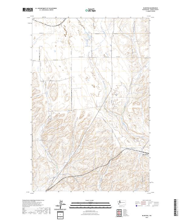 Bluestem, WA — USGS 7.5-minute topo (2023)