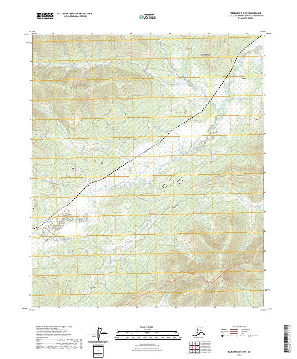 Fairbanks D-3 SW, AK — USGS 7.5-minute topo (2024)