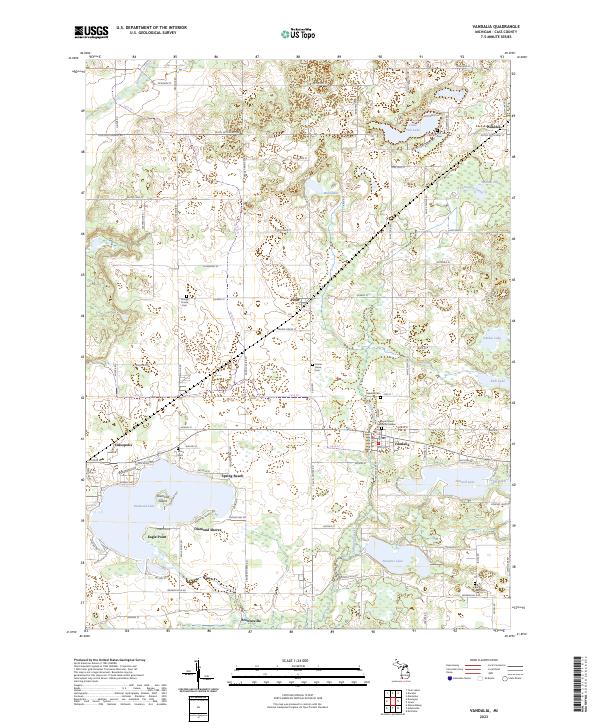 Vandalia, MI — USGS 7.5-minute topo (2023)