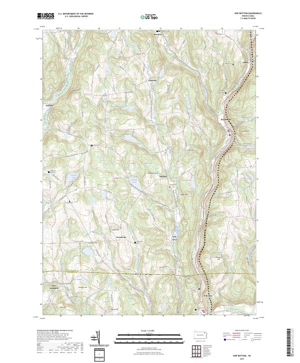 Hop Bottom, PA — USGS 7.5-minute topo (2023)