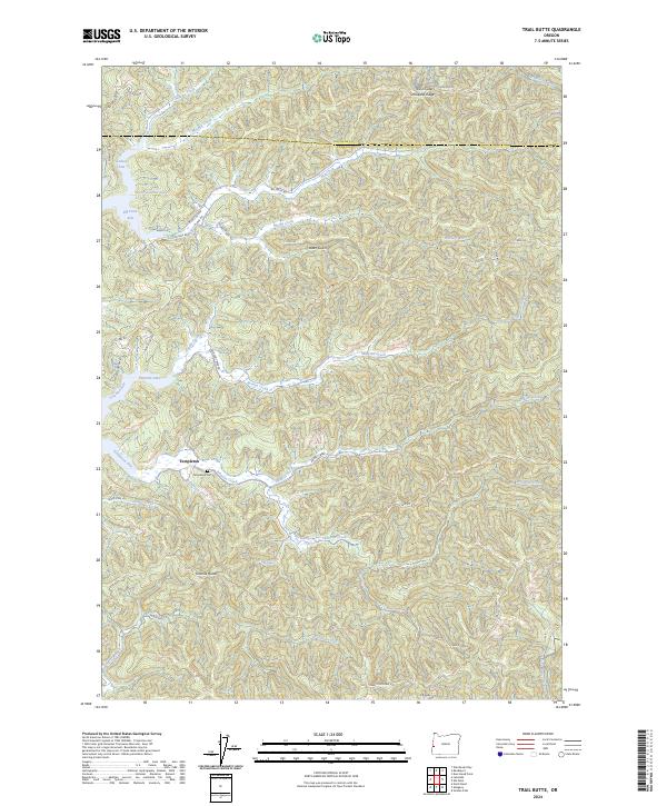 Trail Butte, OR — USGS 7.5-minute topo (2024)