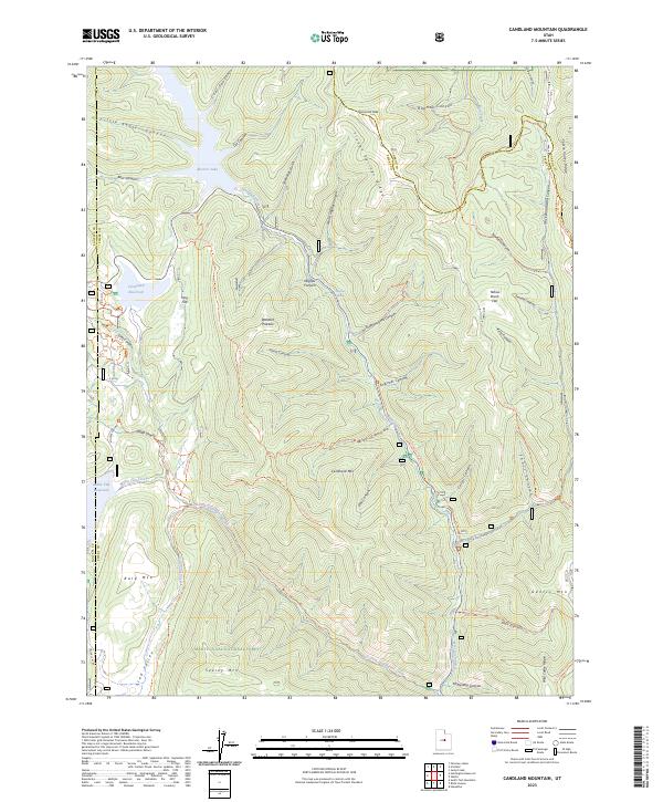 Candland Mountain, UT — USGS 7.5-minute topo (2023)
