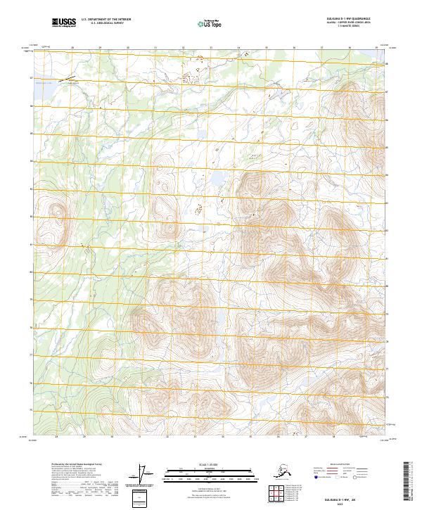 Gulkana D-1 NW, AK — USGS 7.5-minute topo (2023)