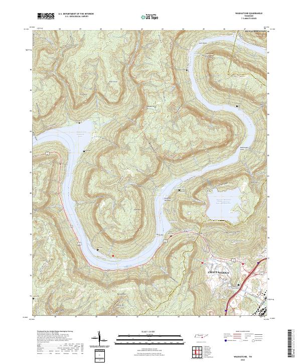 Wauhatchie, TN — USGS 7.5-minute topo (2022)