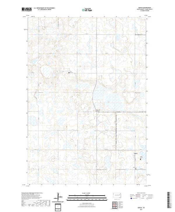Naples, SD — USGS 7.5-minute topo (2021)