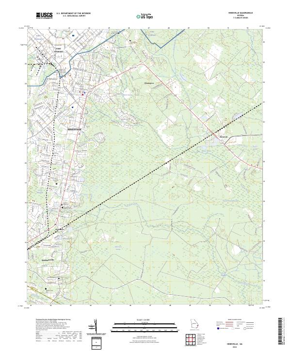 Hinesville, GA — USGS 7.5-minute topo (2024)
