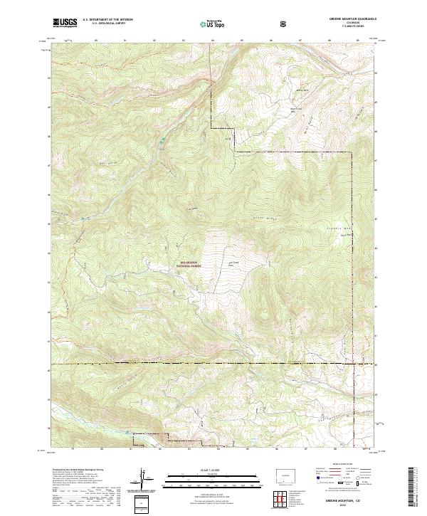 Greenie Mountain, CO — USGS 7.5-minute topo (2022)