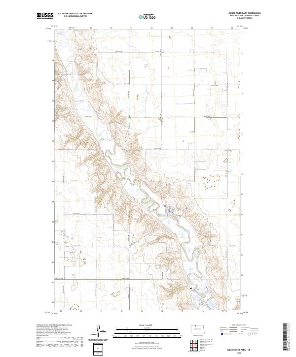 Mouse River Park, ND — USGS 7.5-minute topo (2024)