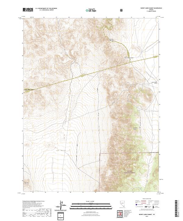 Burnt Cabin Summit, NV — USGS 7.5-minute topo (2021)