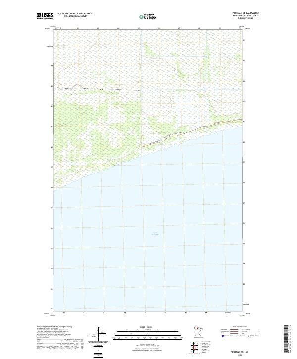 Ponemah NE, MN — USGS 7.5-minute topo (2022)