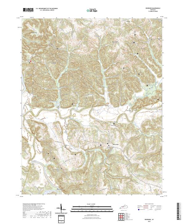 Riverside, KY — USGS 7.5-minute topo (2022)