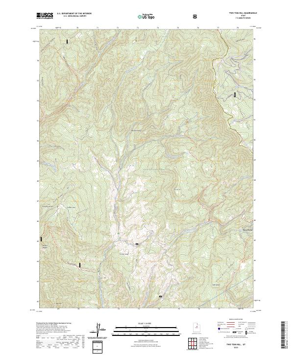 Two Tom Hill, UT — USGS 7.5-minute topo (2023)