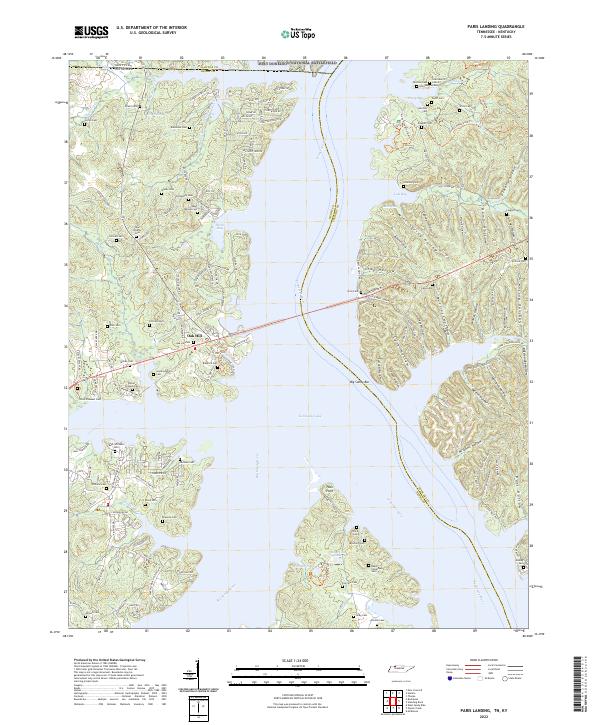 Paris Landing, TN-KY — USGS 7.5-minute topo (2022)