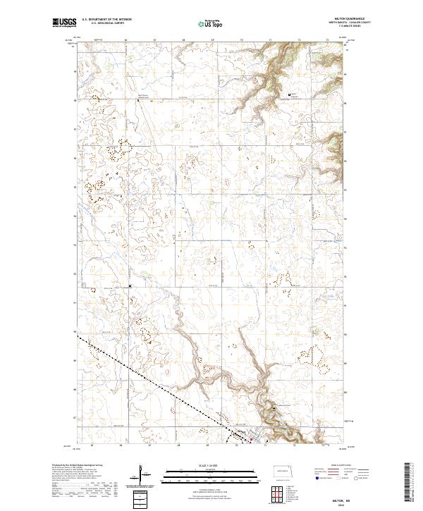 Milton, ND — USGS 7.5-minute topo (2024)