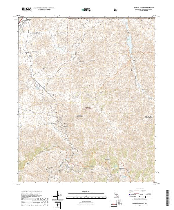 Pacifico Mountain, CA — USGS 7.5-minute topo (2022)