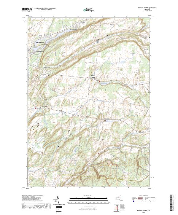 Rutland Center, NY — USGS 7.5-minute topo (2023)