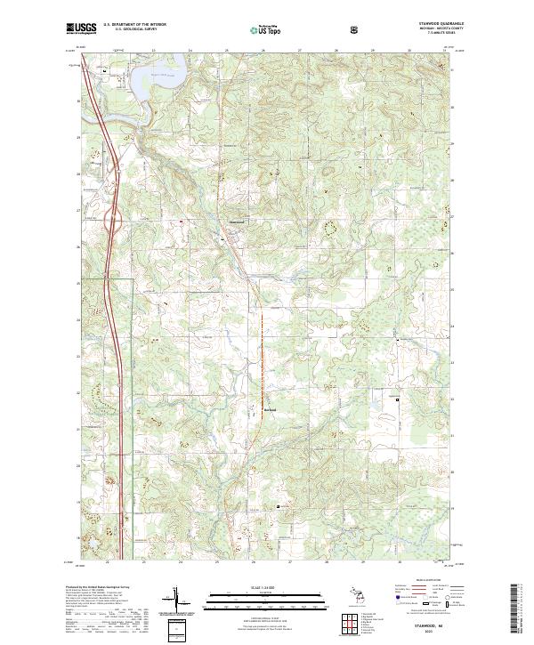 Stanwood, MI — USGS 7.5-minute topo (2023)