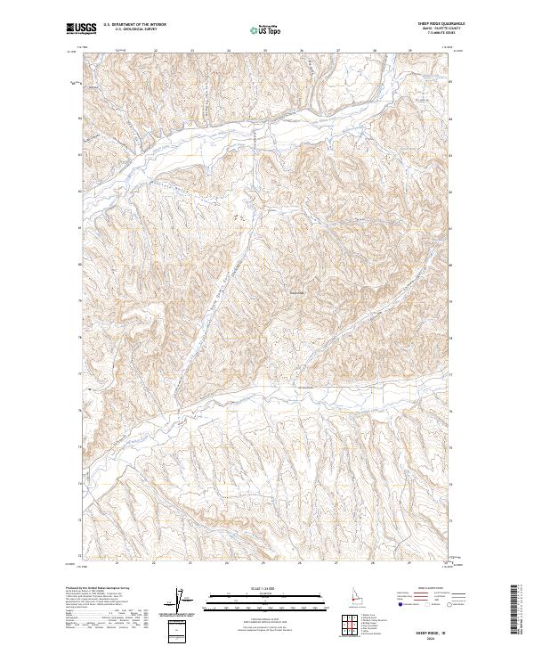 Sheep Ridge, ID — USGS 7.5-minute topo (2024)