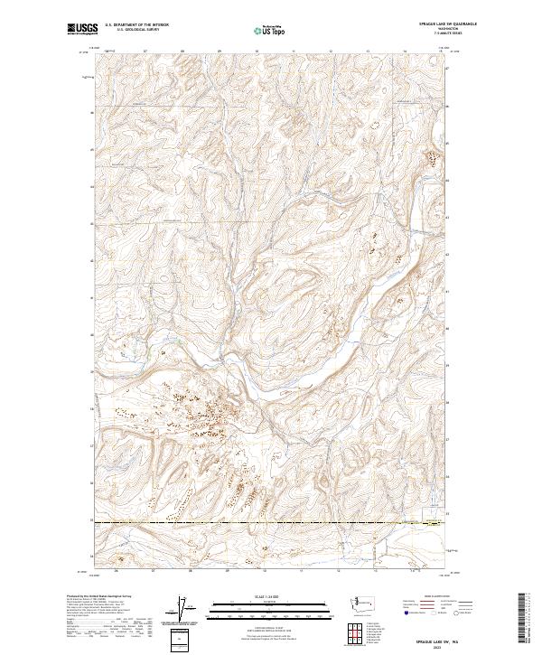 Sprague Lake SW, WA — USGS 7.5-minute topo (2023)