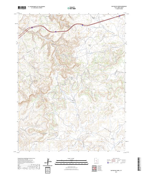 San Rafael Knob, UT — USGS 7.5-minute topo (2023)