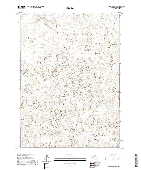 Bovee Valley West, NE — USGS 7.5-minute topo (2021)