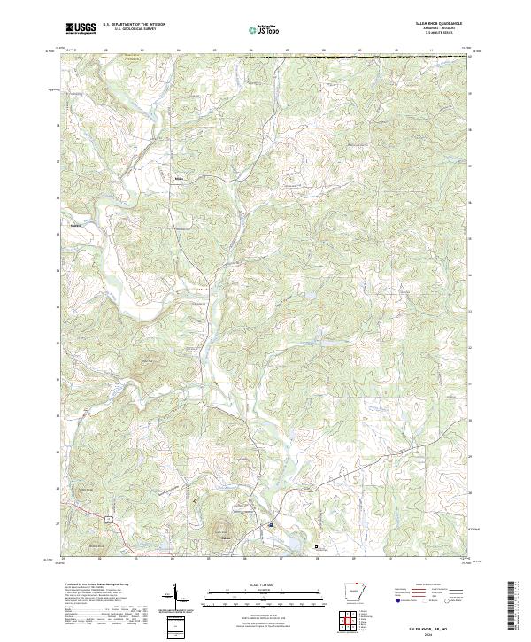Salem Knob, AR-MO — USGS 7.5-minute topo (2024)