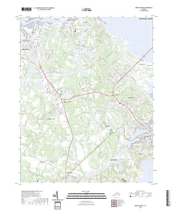 Benns Church, VA — USGS 7.5-minute topo (2022)
