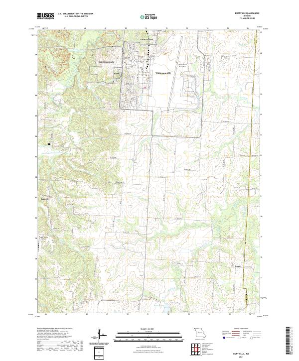 Burtville, MO — USGS 7.5-minute topo (2021)
