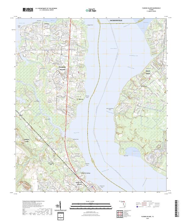Fleming Island, FL — USGS 7.5-minute topo (2024)