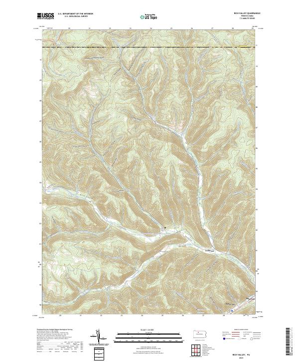 Rich Valley, PA — USGS 7.5-minute topo (2023)