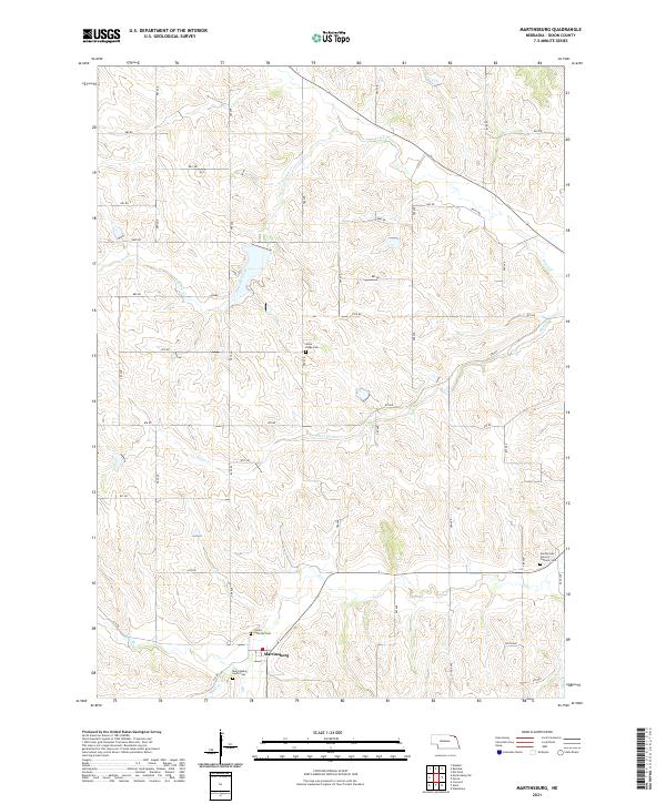 Martinsburg, NE — USGS 7.5-minute topo (2021)