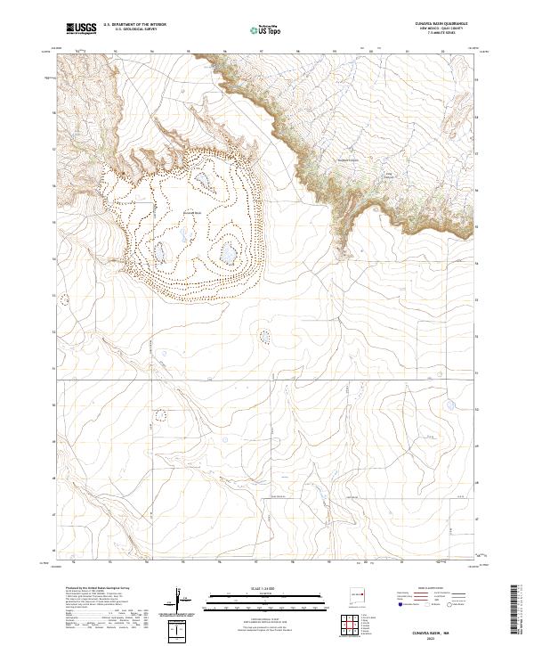 Cunavea Basin, NM — USGS 7.5-minute topo (2023)