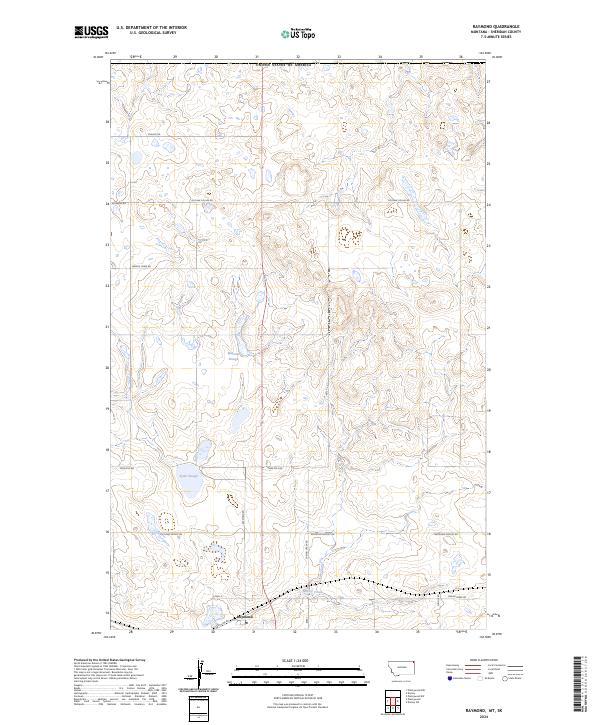Raymond, MT-SK — USGS 7.5-minute topo (2024)