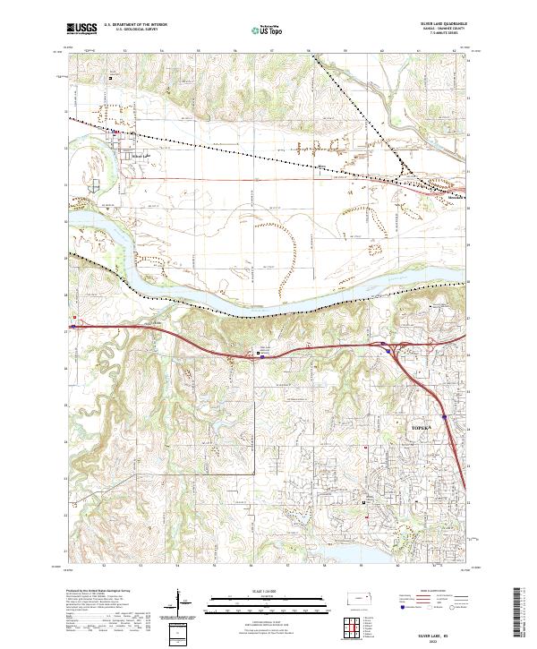 Silver Lake, KS — USGS 7.5-minute topo (2022)