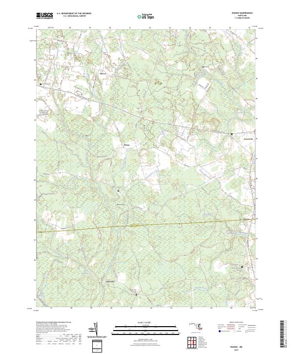 Wango, MD — USGS 7.5-minute topo (2023)