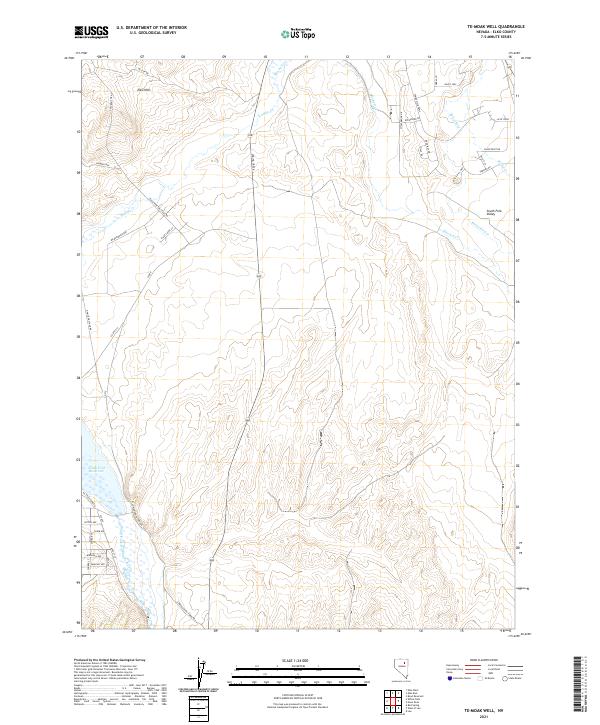 Te-Moak Well, NV — USGS 7.5-minute topo (2021)