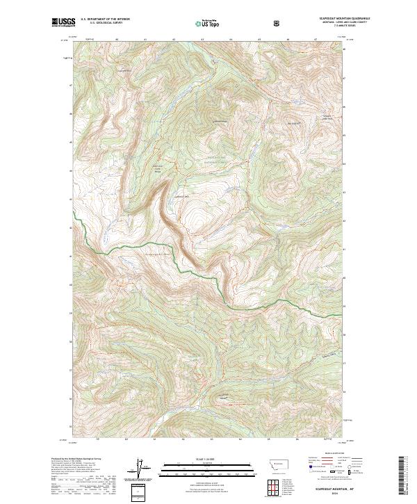 Scapegoat Mountain, MT — USGS 7.5-minute topo (2024)