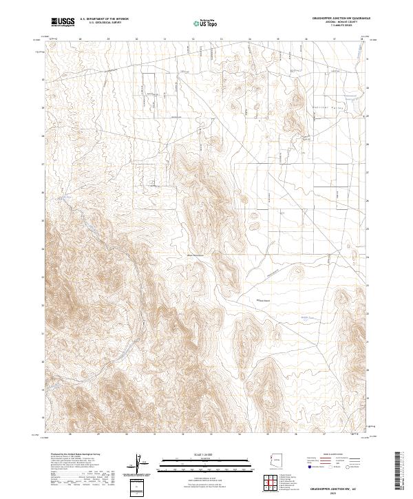 Grasshopper Junction NW, AZ — USGS 7.5-minute topo (2023)