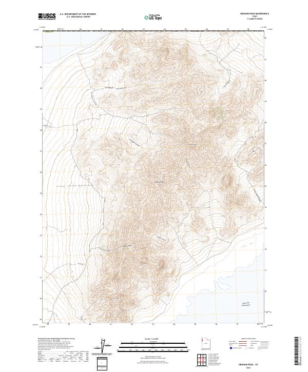 Graham Peak, UT — USGS 7.5-minute topo (2023)