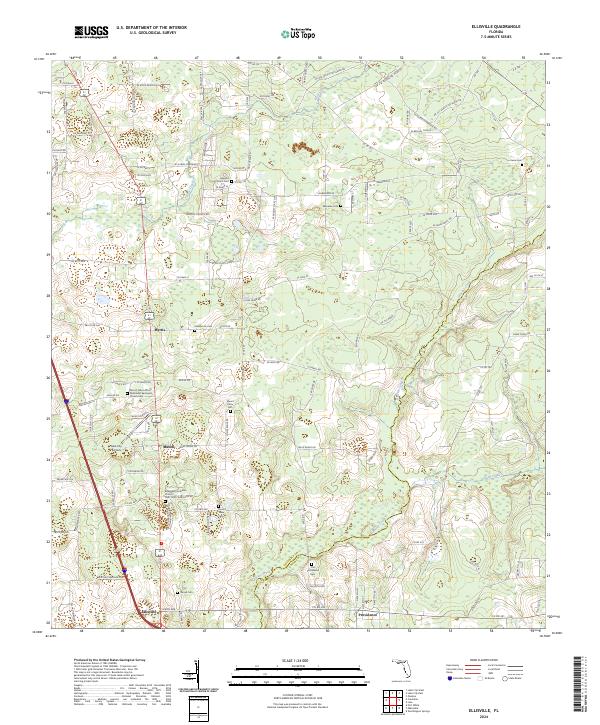 Ellisville, FL — USGS 7.5-minute topo (2024)