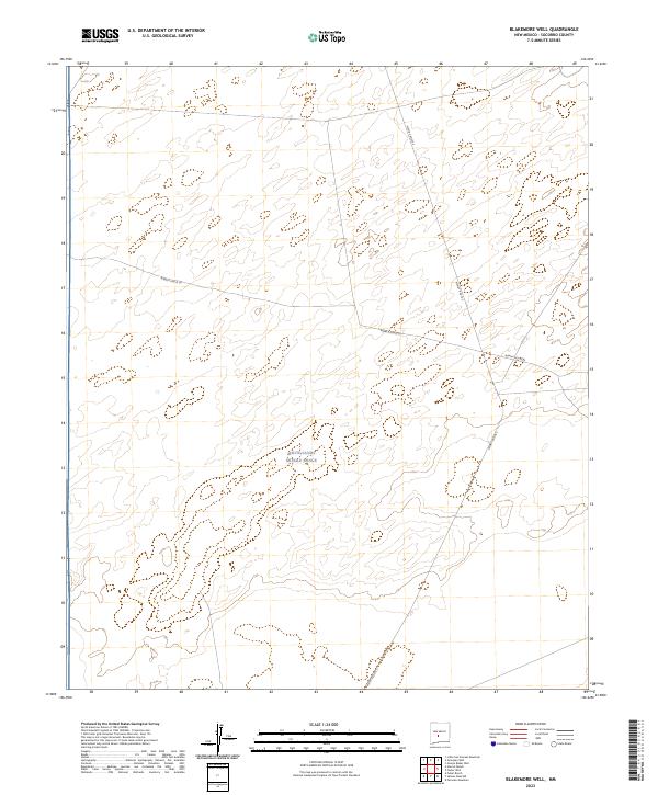 Blakemore Well, NM — USGS 7.5-minute topo (2023)