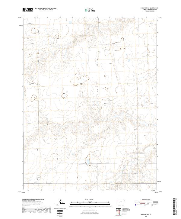 Ruleton NW, KS — USGS 7.5-minute topo (2022)
