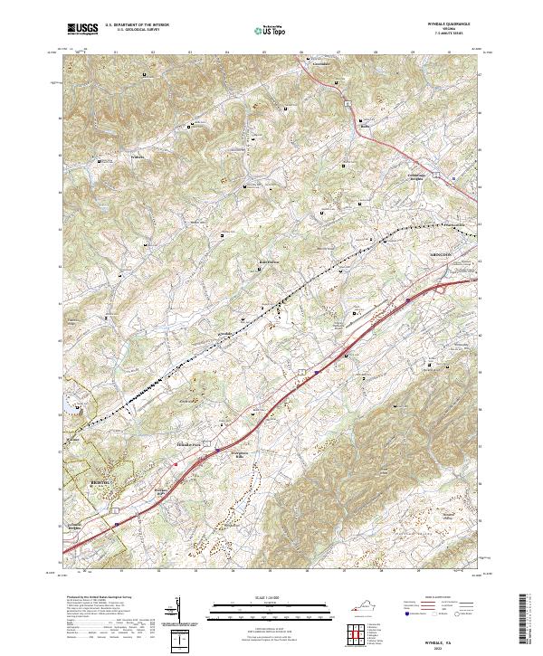 Wyndale, VA — USGS 7.5-minute topo (2022)