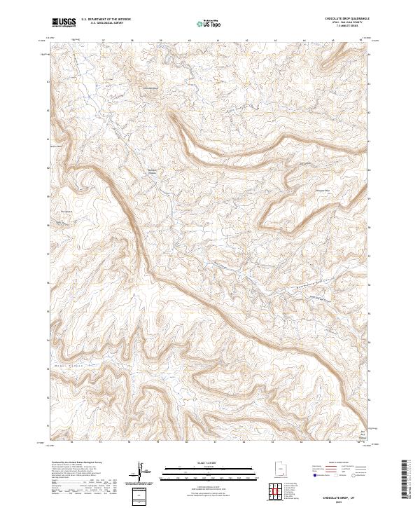Chocolate Drop, UT — USGS 7.5-minute topo (2023)