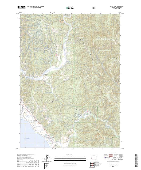 Mount Emily, OR — USGS 7.5-minute topo (2024)