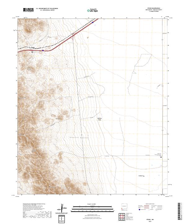 Steins, NM — USGS 7.5-minute topo (2023)